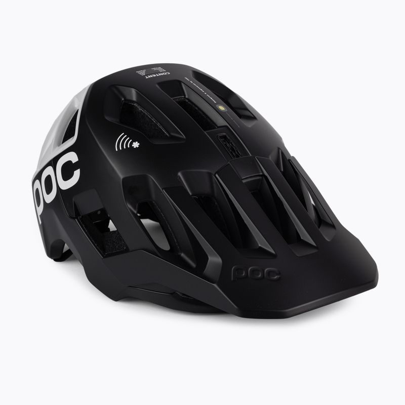 POC Kortal Race MIPS casco da bicicletta nero uranio opaco/bianco idrogeno