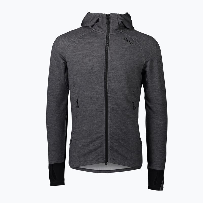 Felpa trekking POC Merino Zip Hood uomo grigio silvestre melange 5