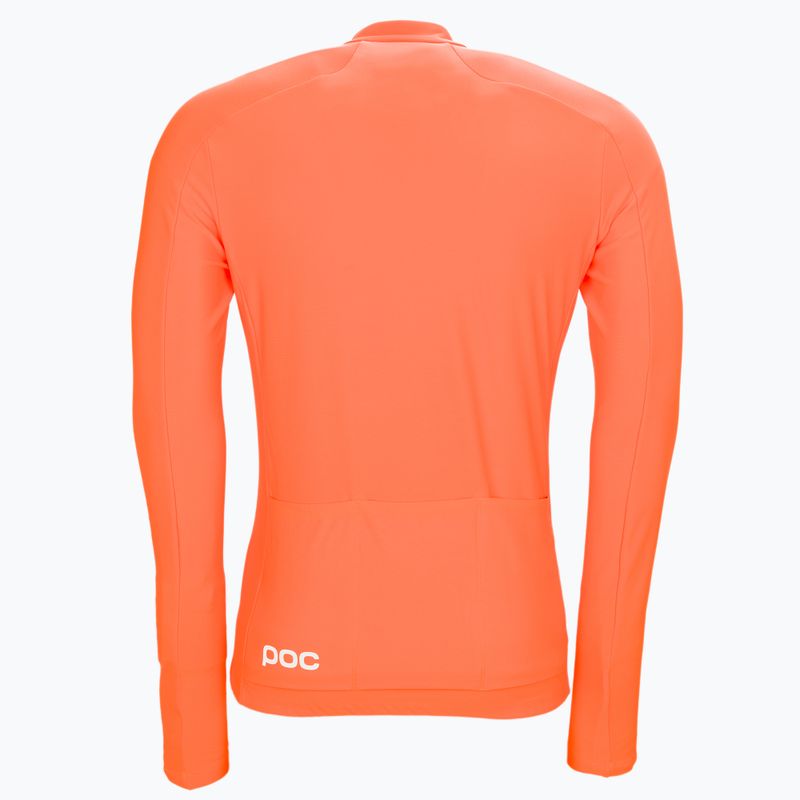 Maglia POC Radiant a manica lunga da uomo per il ciclismo, arancione zink 7