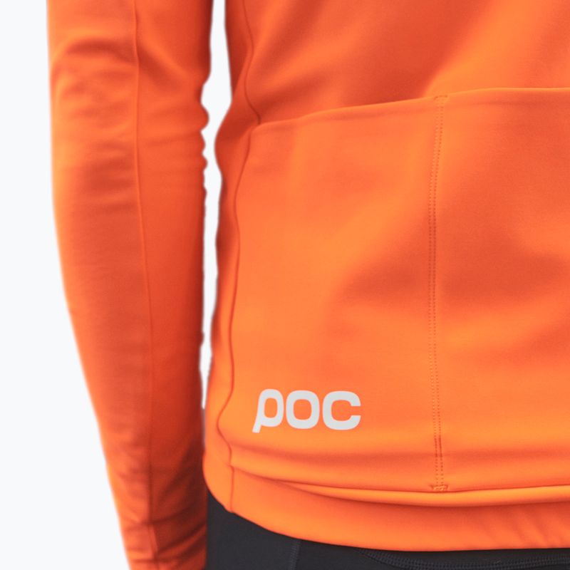 Maglia POC Radiant a manica lunga da uomo per il ciclismo, arancione zink 4