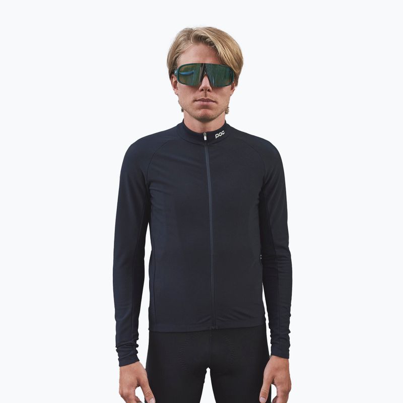 Maglia ciclismo uomo manica lunga POC Radiant navy nero