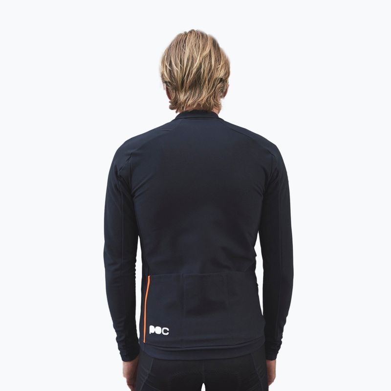 Maglia ciclismo uomo manica lunga POC Radiant navy nero 2