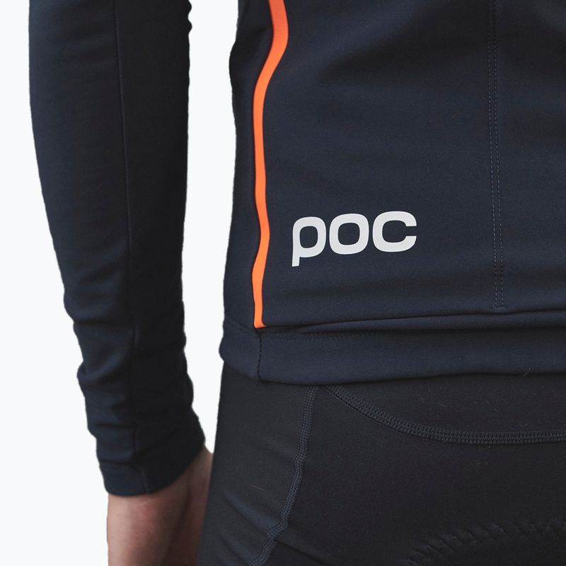 Maglia ciclismo uomo manica lunga POC Radiant navy nero 3