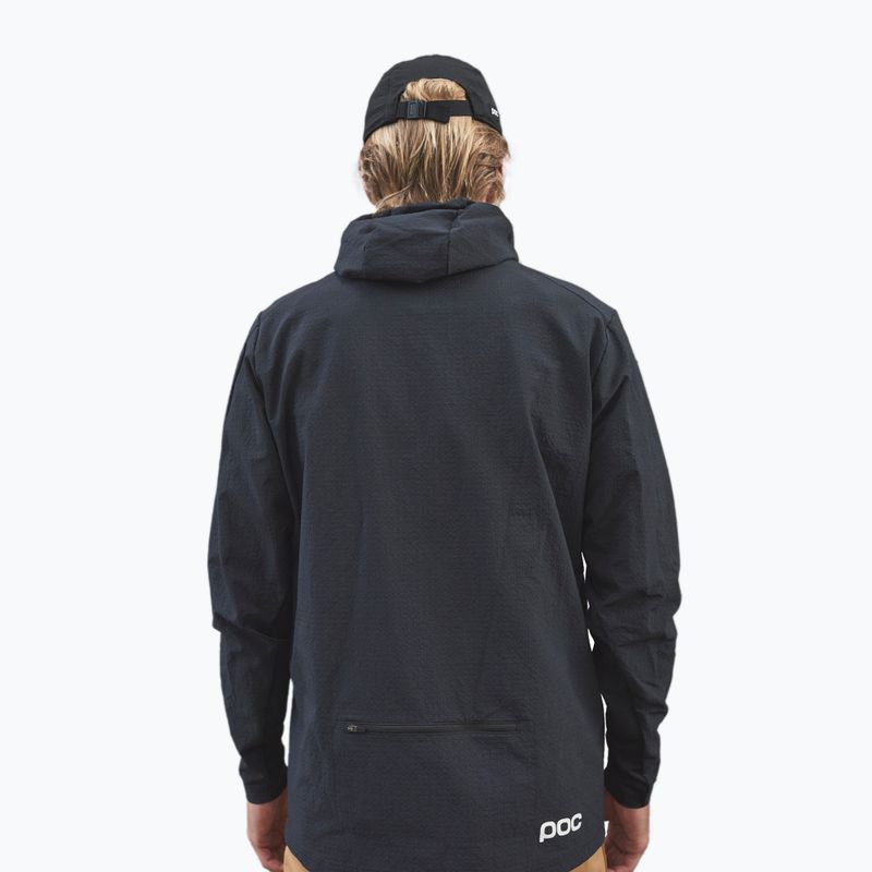 Felpa da ciclismo da uomo POC Mantle Thermal Hoodie nero uranio 2