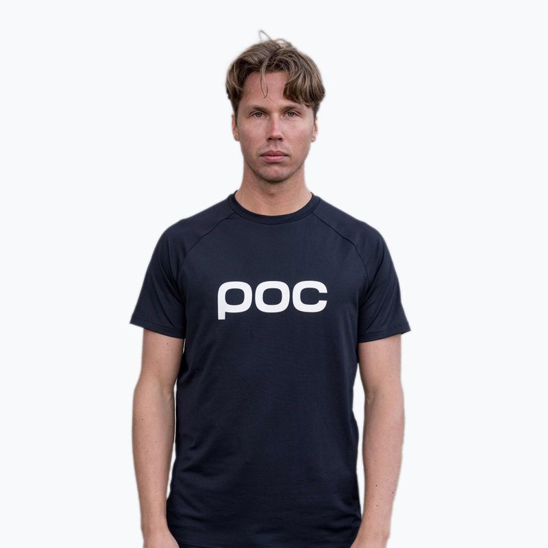 Maglia da ciclismo uomo POC Reform Enduro Tee nero uranio