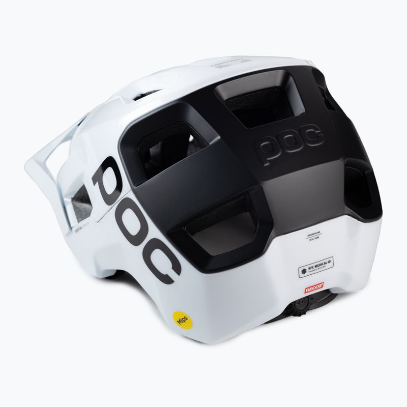 Casco da bici POC Kortal Race MIPS bianco idrogeno/nero uranio opaco 4