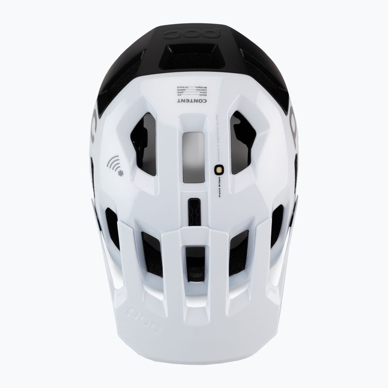 Casco da bici POC Kortal Race MIPS bianco idrogeno/nero uranio opaco 6