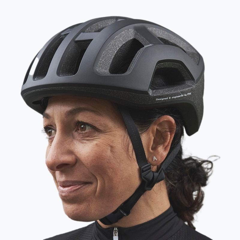 Casco da bici POC Ventral Lite nero uranio opaco 7