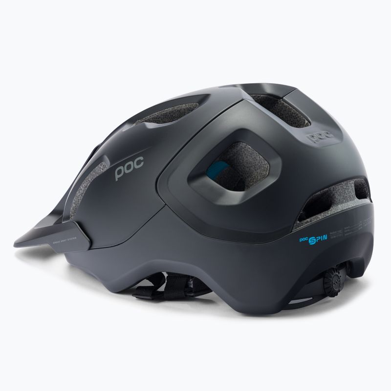 Casco da bici POC Axion SPIN nero uranio opaco 4
