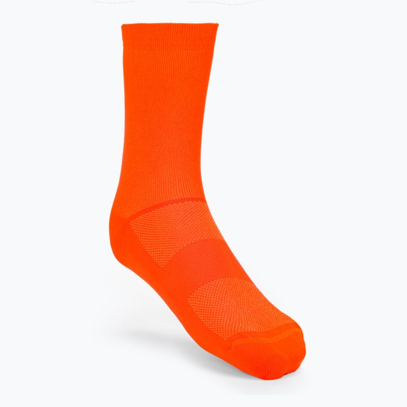 Calzini da ciclismo POC Fluo Mid arancione fluorescente