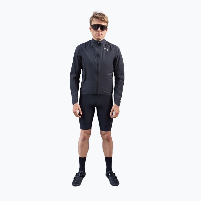 Giacca da ciclismo da uomo POC Haven Rain nero uranio 6