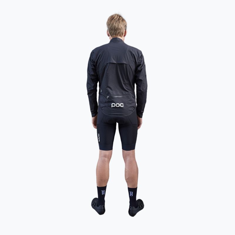 Giacca da ciclismo da uomo POC Haven Rain nero uranio 7