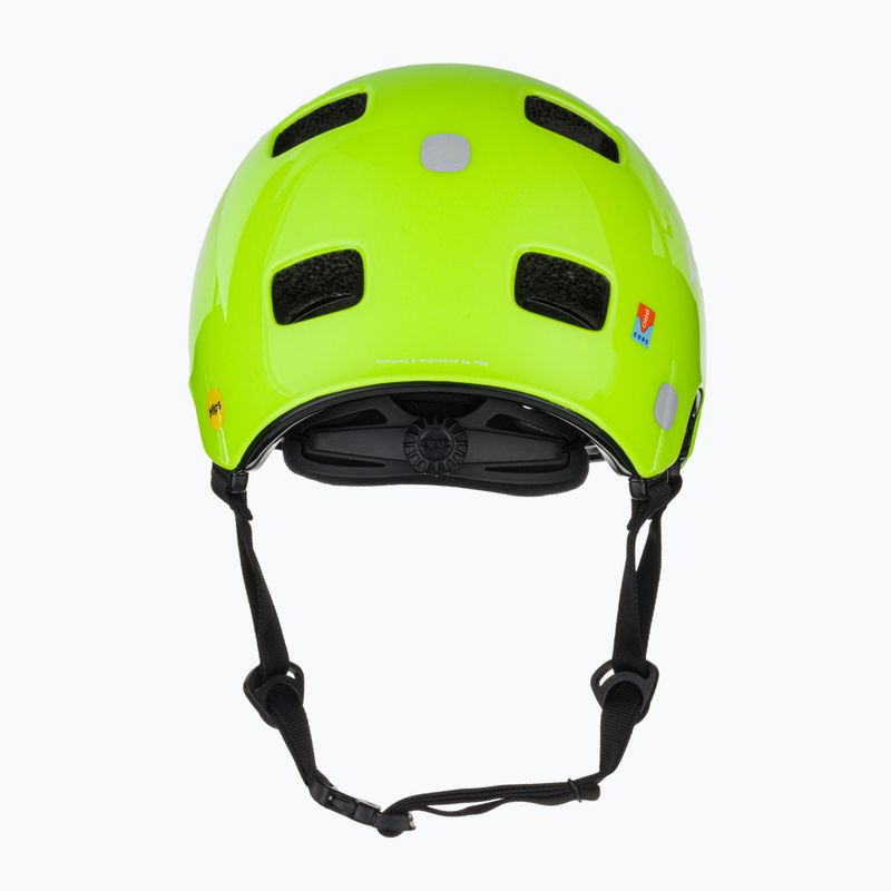 Casco da bici per bambini POC Pocito Crane MIPS giallo fluorescente/verde 3