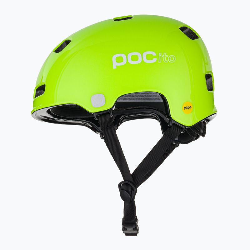 Casco da bici per bambini POC Pocito Crane MIPS giallo fluorescente/verde 5