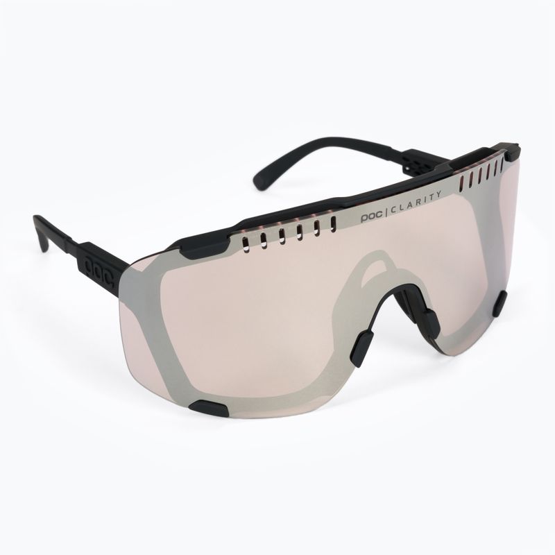 Occhiali da sole POC Devour nero uranio/argento trail clarity