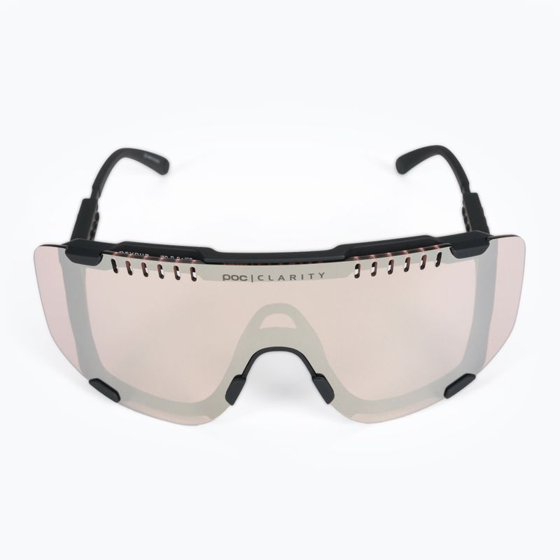 Occhiali da sole POC Devour nero uranio/argento trail clarity 3