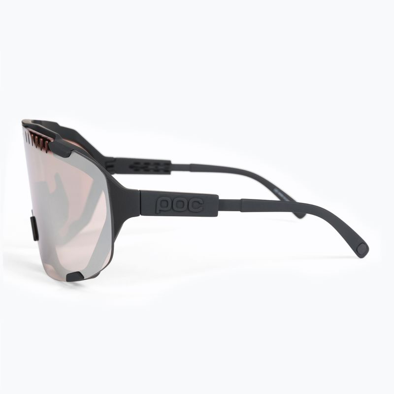 Occhiali da sole POC Devour nero uranio/argento trail clarity 4