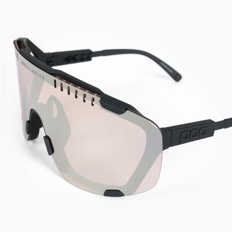 Occhiali da sole POC Devour nero uranio/argento trail clarity 5