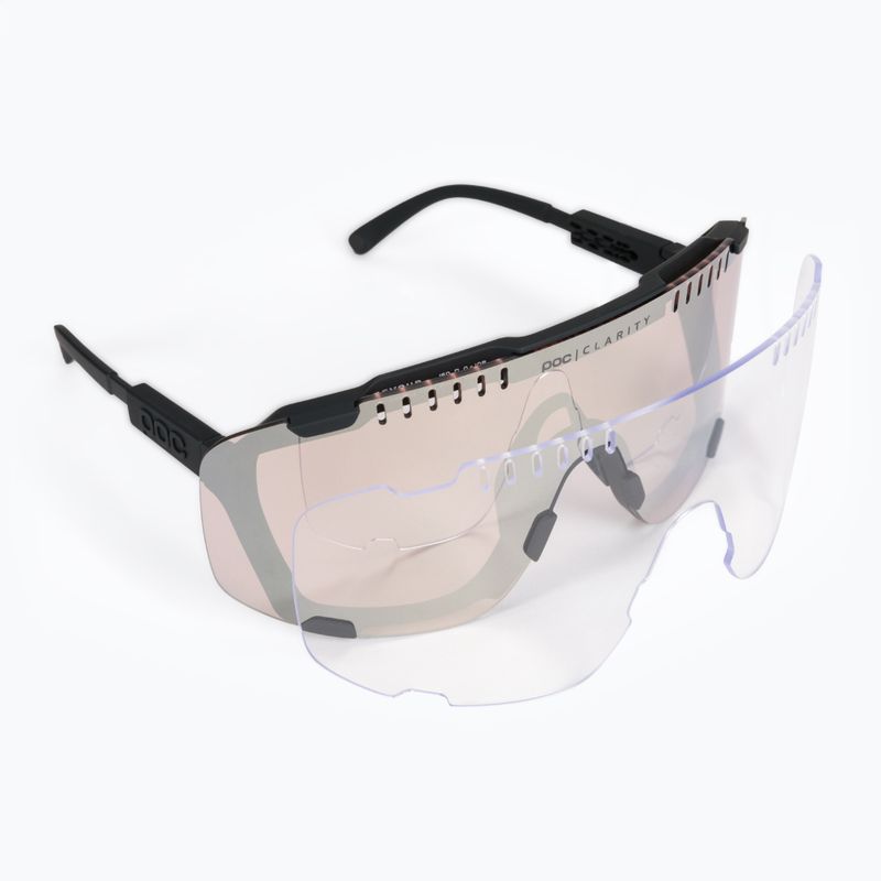 Occhiali da sole POC Devour nero uranio/argento trail clarity 6