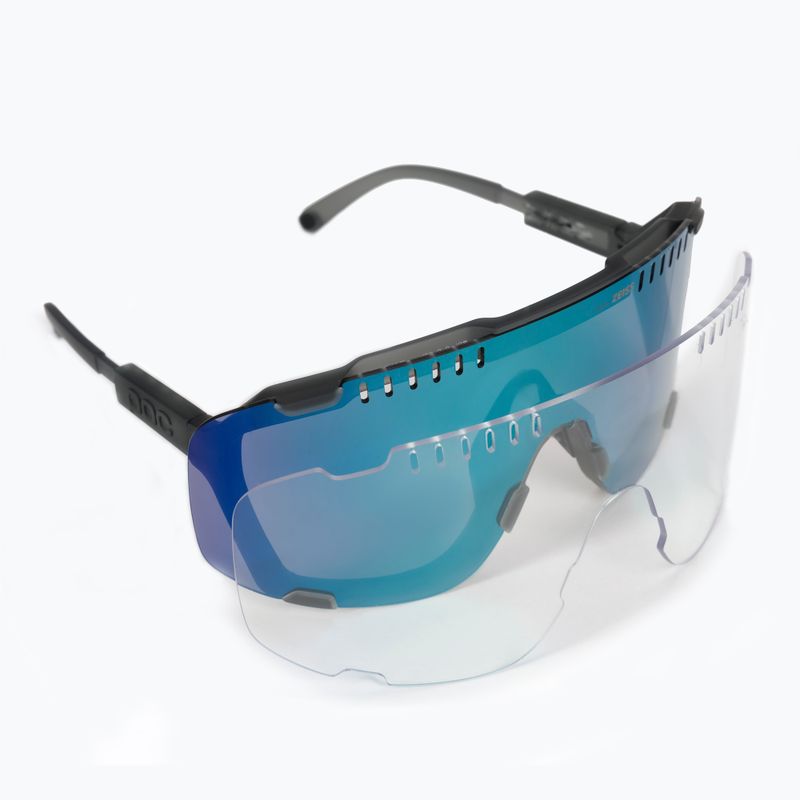 Occhiali da sole POC Devour nero/grigio/verde scuro a specchio 6