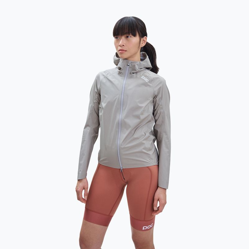 Giacca da ciclismo da donna POC Signal All-Weather W grigio pietra di luna