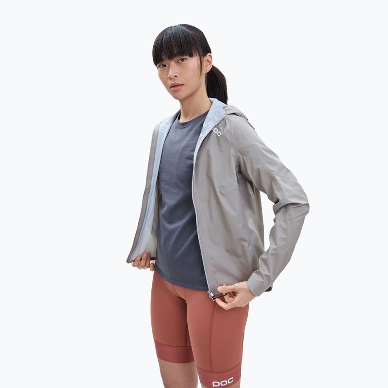 Giacca da ciclismo da donna POC Signal All-Weather W grigio pietra di luna 6