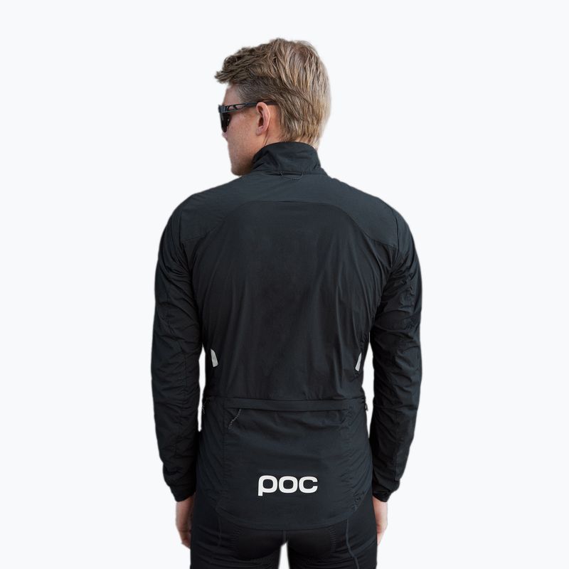 Giacca da ciclismo da uomo POC Pro Thermal nero uranio 2