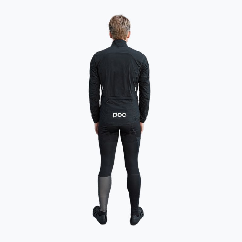 Giacca da ciclismo da uomo POC Pro Thermal nero uranio 6