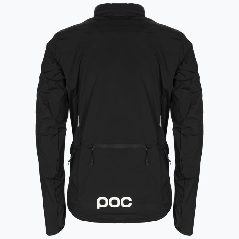 Giacca da ciclismo da uomo POC Pro Thermal nero uranio 8