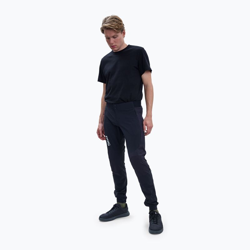 Pantaloni da ciclismo da uomo POC Rhythm Resistance nero uranio