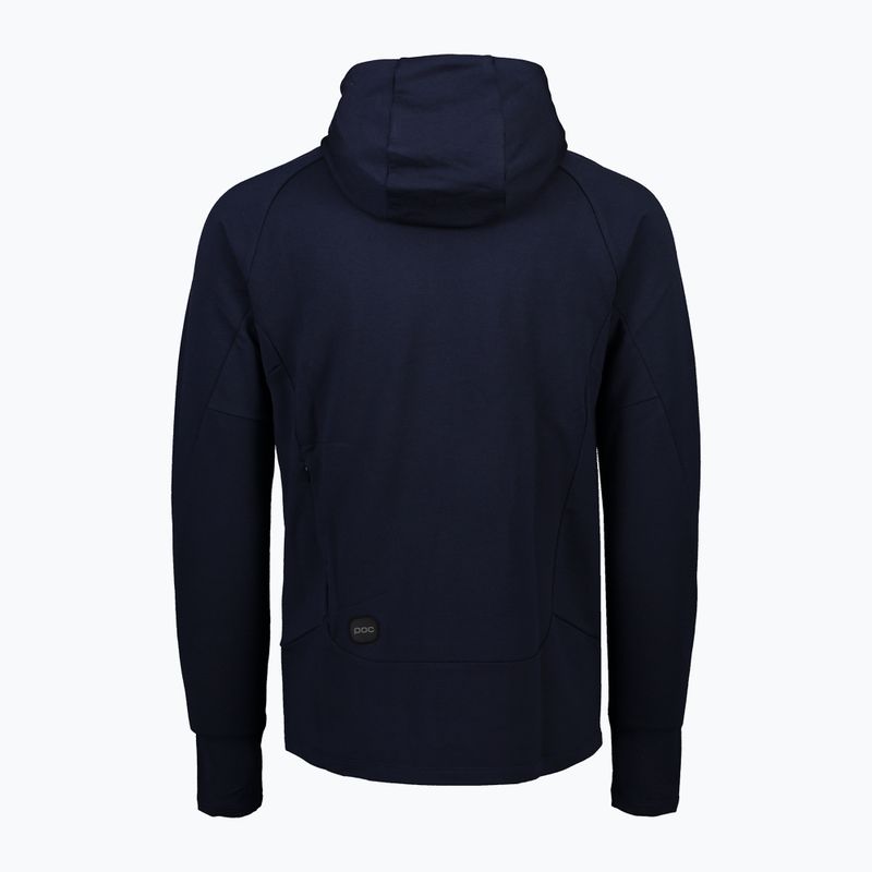Giacca da trekking uomo POC Merino Zip Hood turmaline navy 2