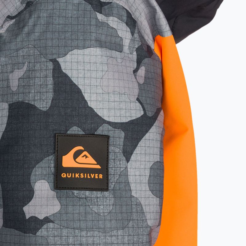 Giacca da snowboard Quiksilver Groomer da bambino nero vero 3