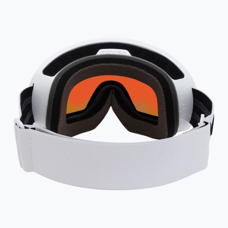 Occhiali da sci POC Fovea Mid Clarity idrogeno bianco/arancione specchiato 3