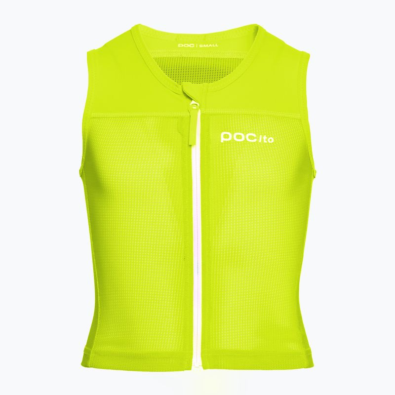 Gilet POC POCito VPD Air da bambino giallo fluorescente/verde