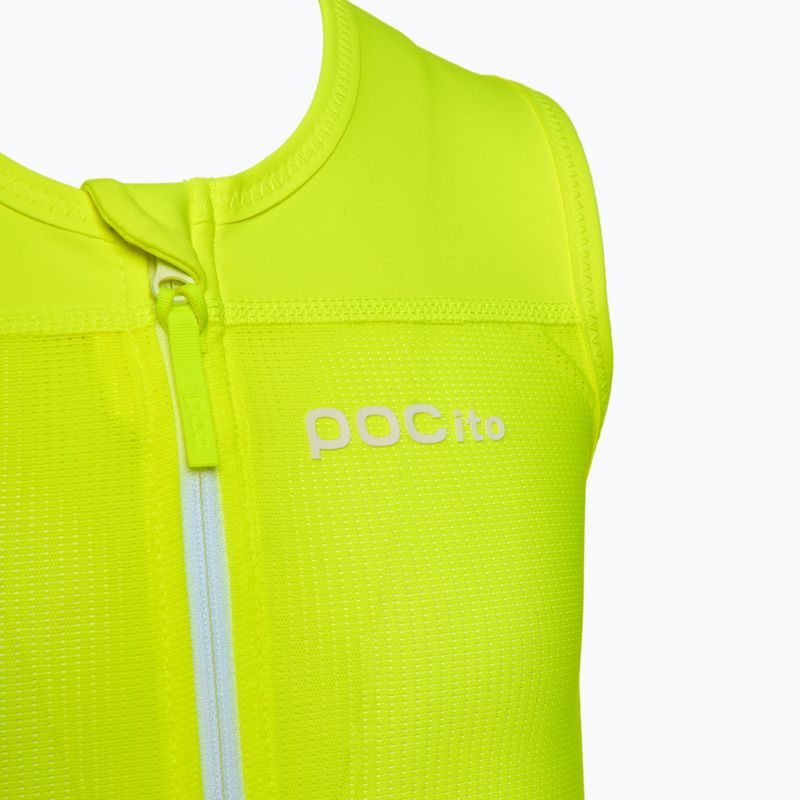 Gilet POC POCito VPD Air da bambino giallo fluorescente/verde 3