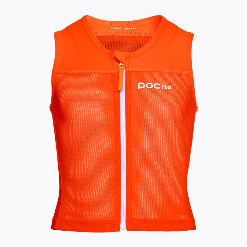 Gilet POC POCito VPD Air da bambino arancione fluorescente