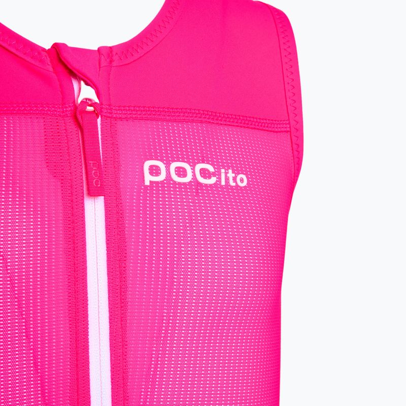 Gilet POC POCito VPD Air da bambino rosa fluorescente 3