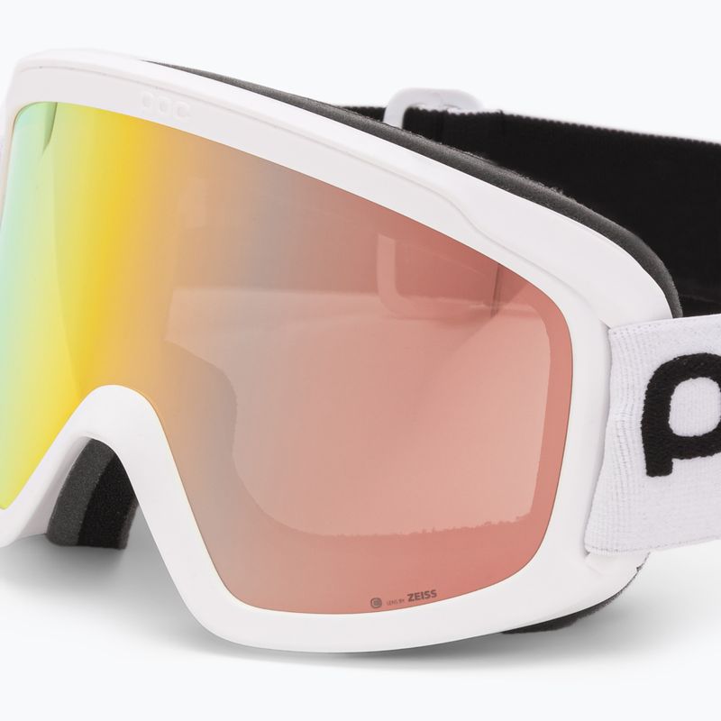 Occhiali da sci POC Opsin Clarity bianco idrogeno/arancio specchiato 5