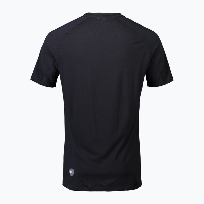 Maglia ciclismo POC Light Merino uomo nero uranio 2
