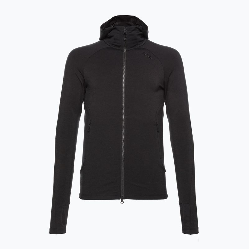 Giacca da trekking da uomo POC Merino Zip Hood nero uranio 2