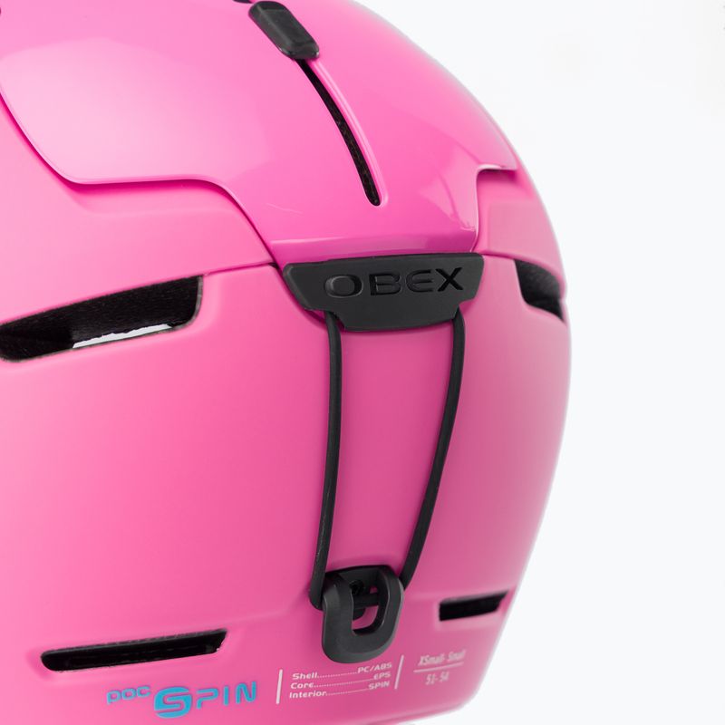 Casco da sci da donna POC Obex Spin actinium rosa 7