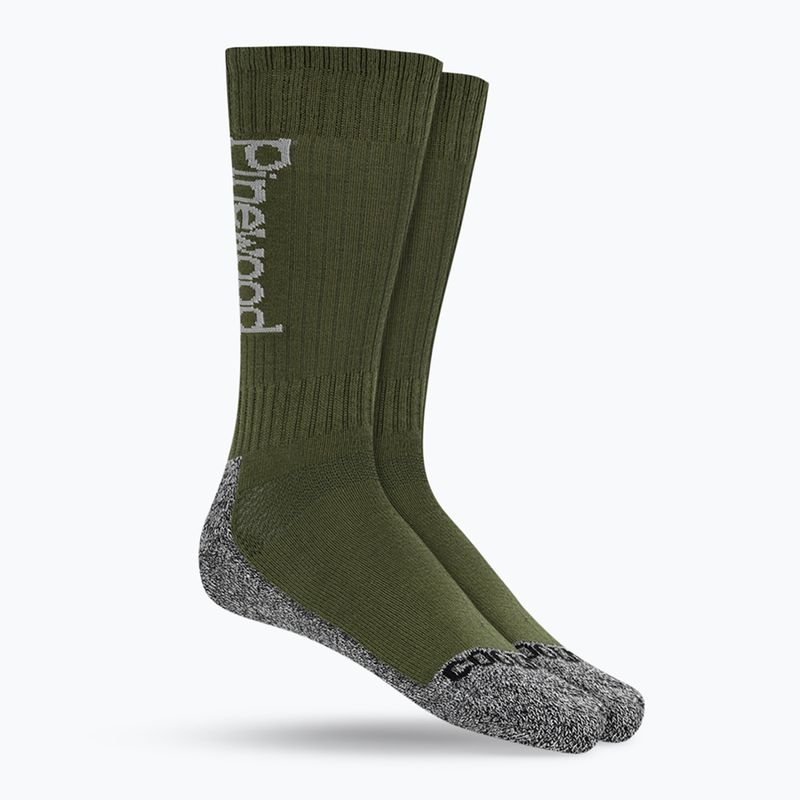 Calze da trekking Pinewood Coolmax Medium 2 paia verde