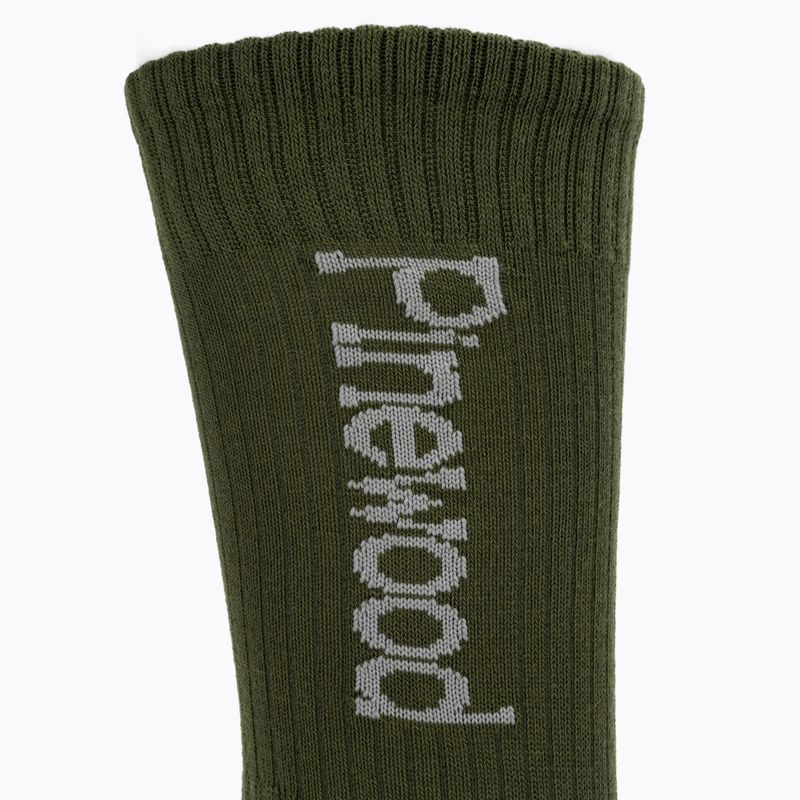 Calze da trekking Pinewood Coolmax Medium 2 paia verde 4