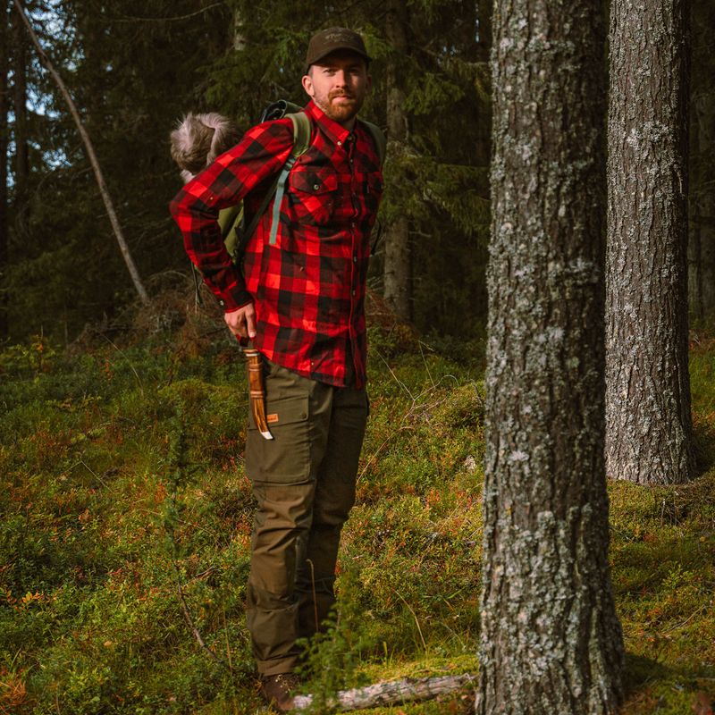 Camicia da uomo Pinewood Lumbo red/black 2