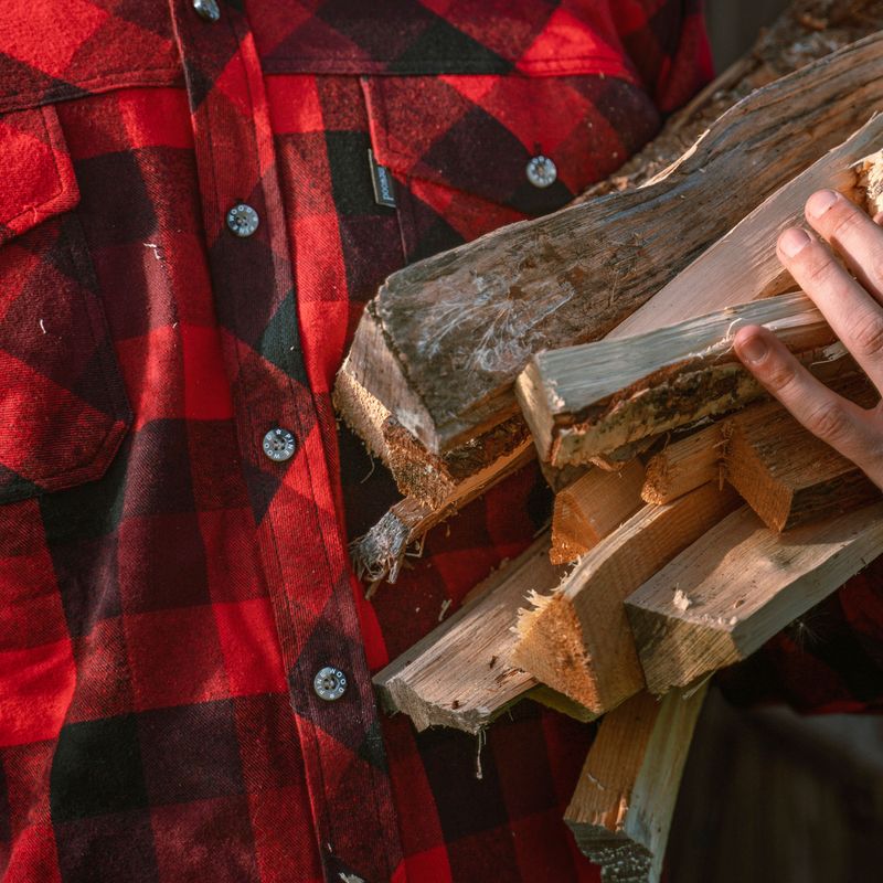 Camicia da uomo Pinewood Lumbo red/black 6