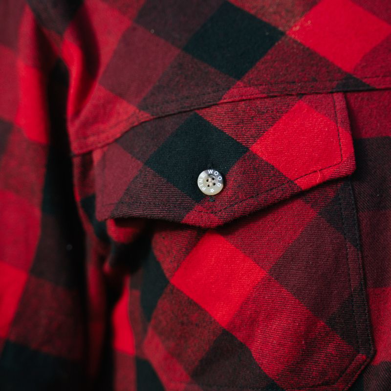Camicia da uomo Pinewood Lumbo red/black 7