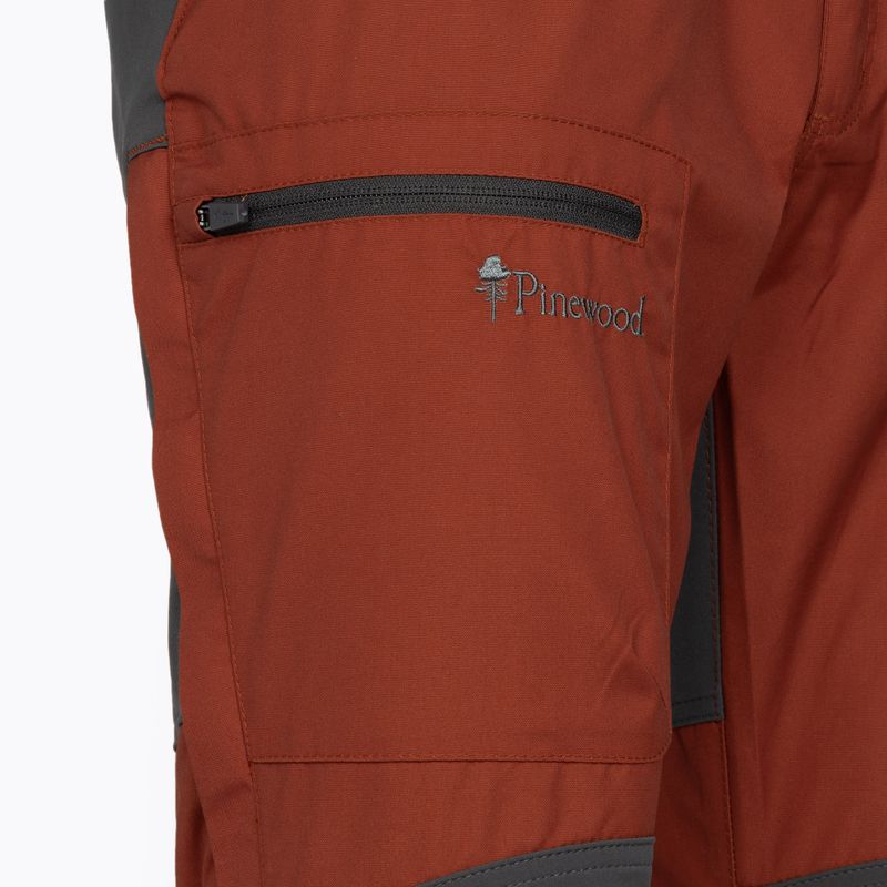 Pantaloni da trekking Pinewood Caribou TC terracotta/grigio da uomo 2