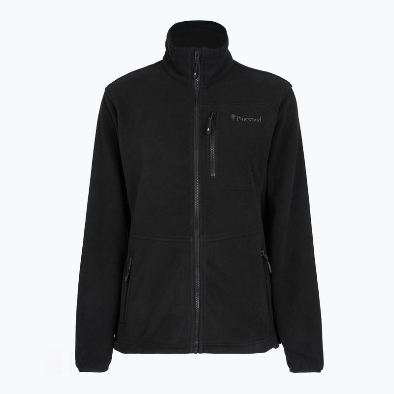 Felpa trekking donna Pinewood Finnveden Fleece nero