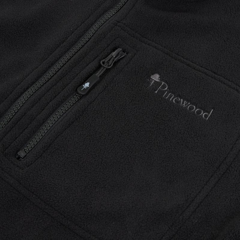 Felpa trekking donna Pinewood Finnveden Fleece nero 3