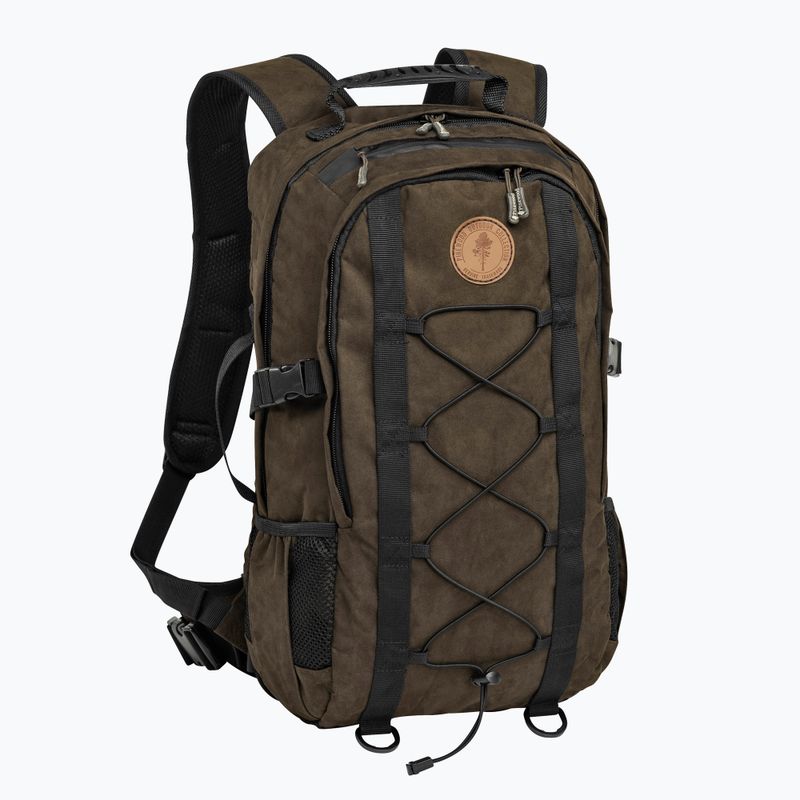 Zaino da trekking Pinewood Outdoor 22 l in pelle scamosciata marrone 5